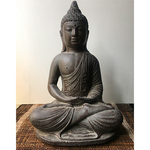 BUDDHA IN MEDITAZIONE IN SAND STONE